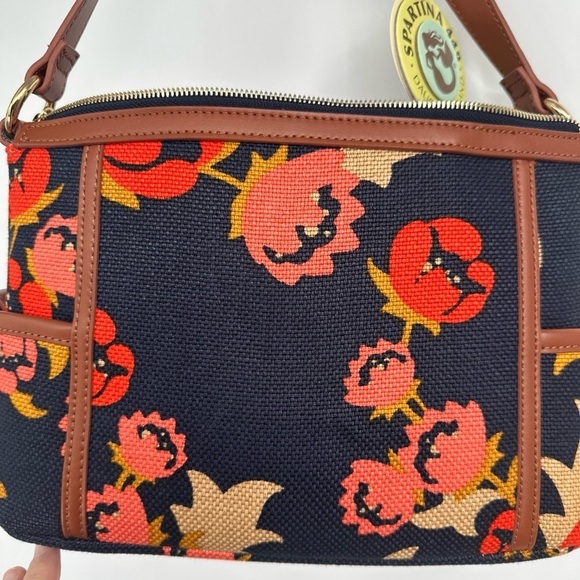 SPARTINA 449 Island Tote Mary Lavinia Purse Handbag Shoulder Strap Canvas Bag - Picture 4 of 7